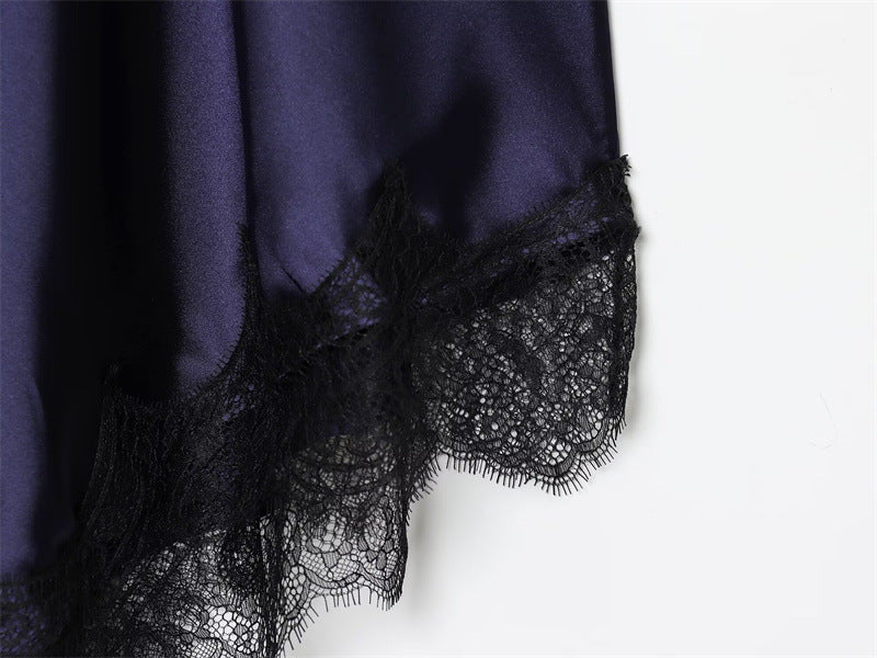 Vestido satinado “Midnight Elegance” - Lovelys