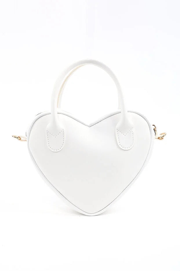 Bolso Corazón Blanco