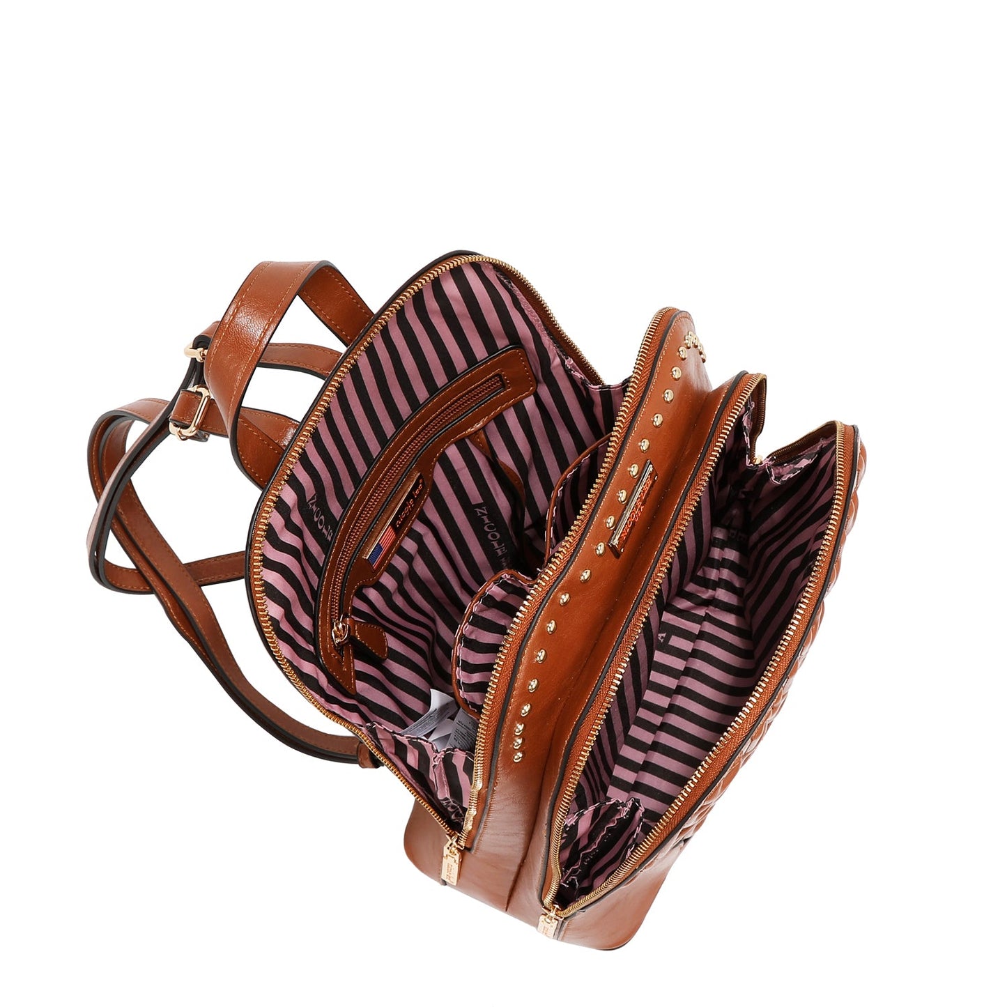 MOCHILA CON LOGOTIPO EN RELIEVE (VINO)