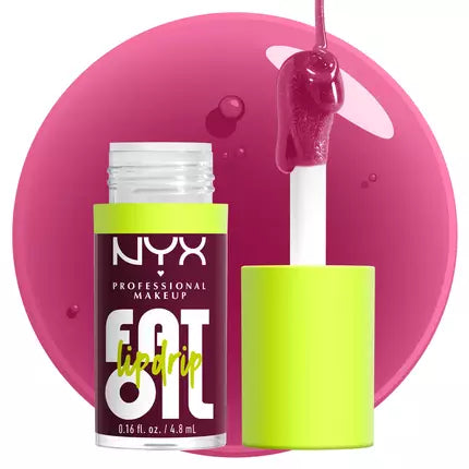 NYX Fat Oil Lip Drip — 04 That’s Chic, ciruela translúcido, 4,8 ml