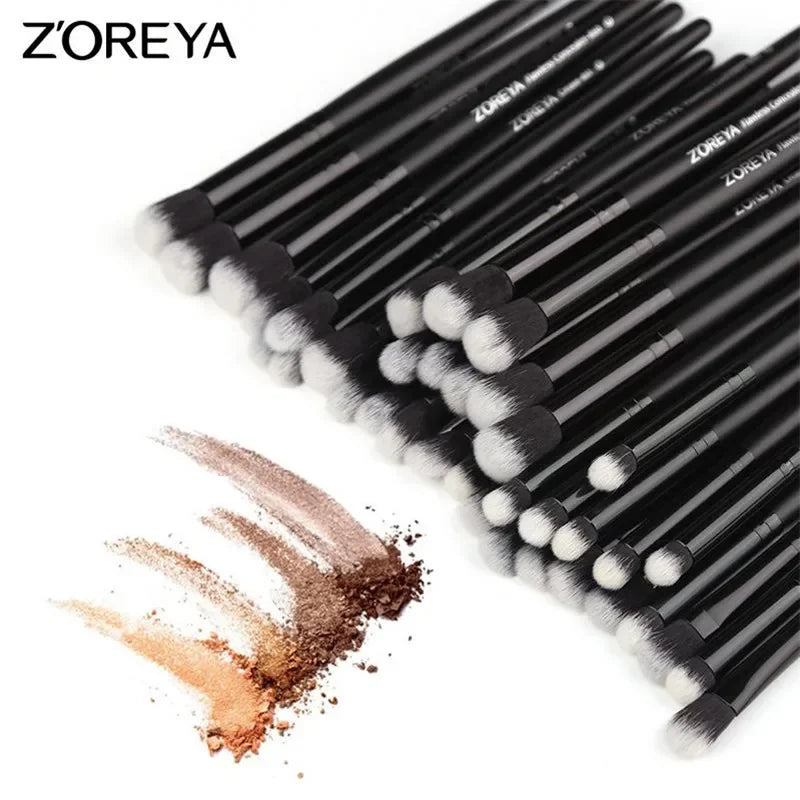 Juego de brochas de maquillaje profesionales de 15 piezas. - Lovelys