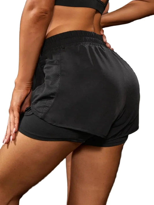 Shorts Deportivos Mujer · Cintura Alta y Tejido Transpirable - Lovelys