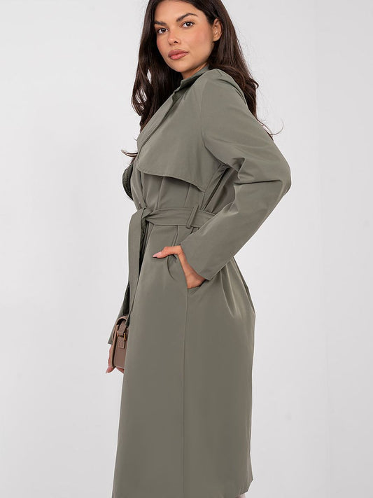 Gabardina Verde Gris Rue París