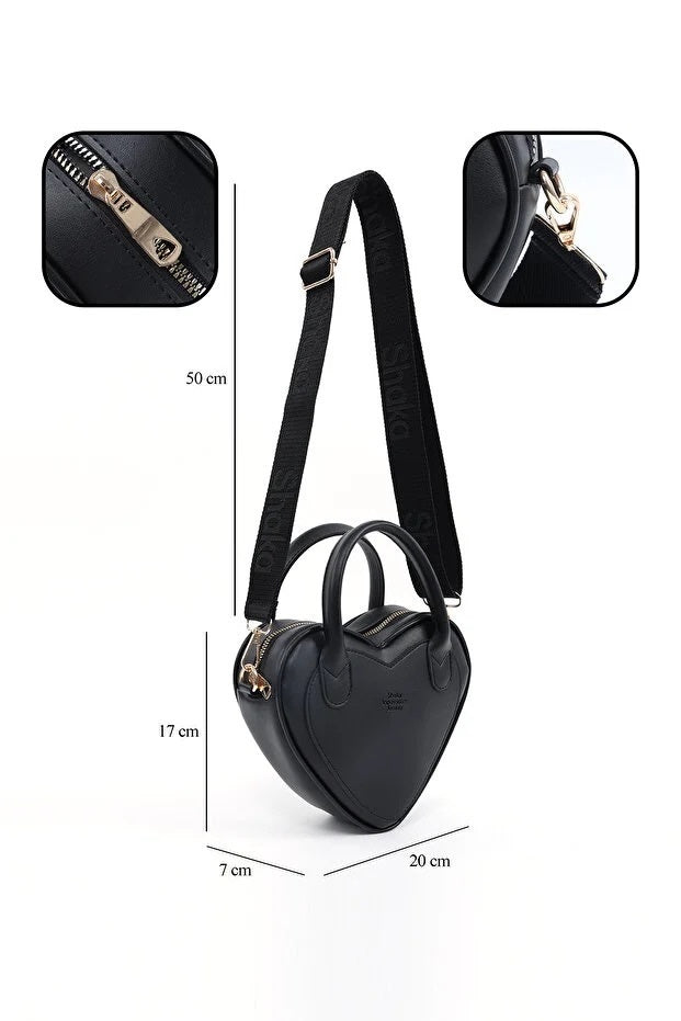 Bolso Corazón Negro