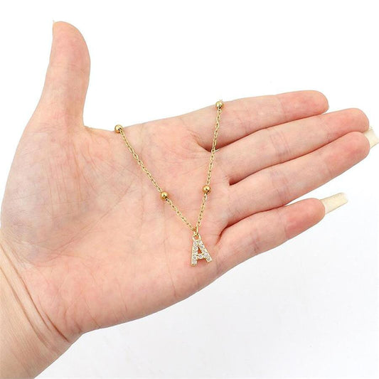 Collar de circonita ligero de 26 letras - Lovelys