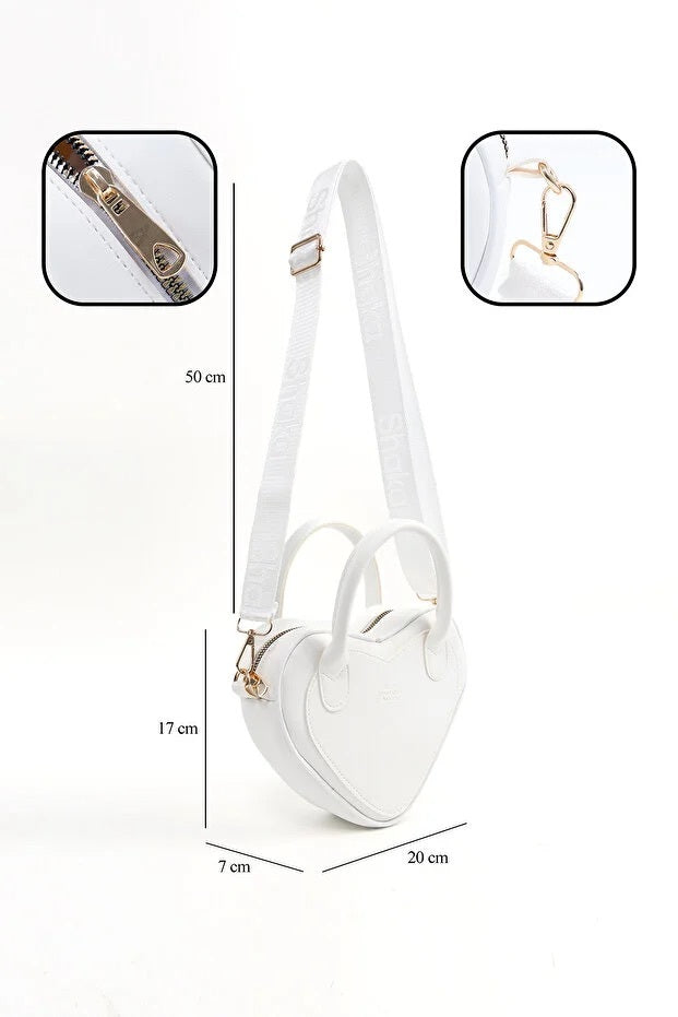 Bolso Corazón Blanco