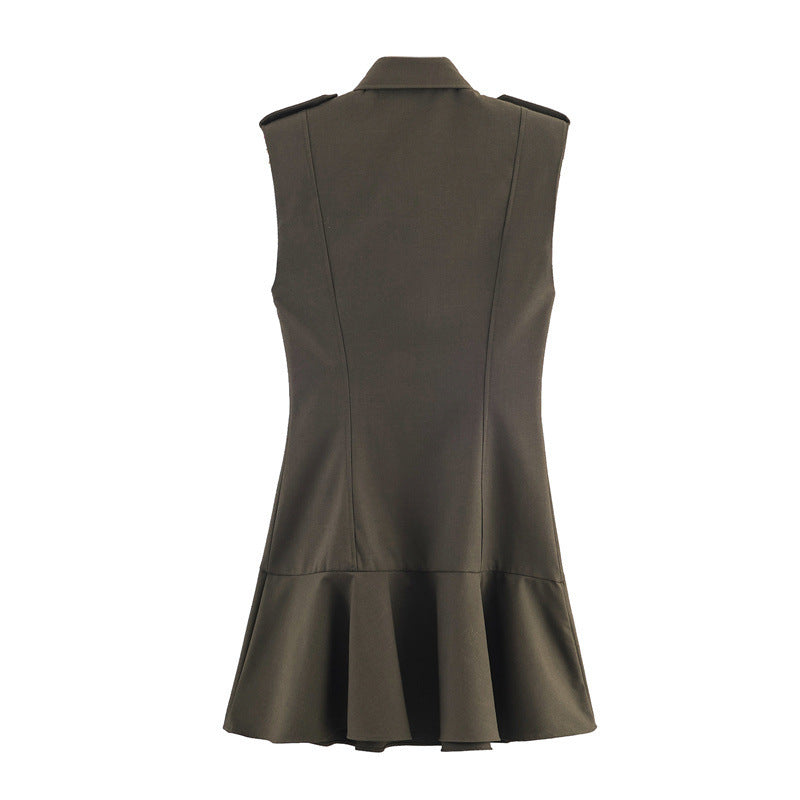 Vestido “Military Chic” con botones - Lovelys
