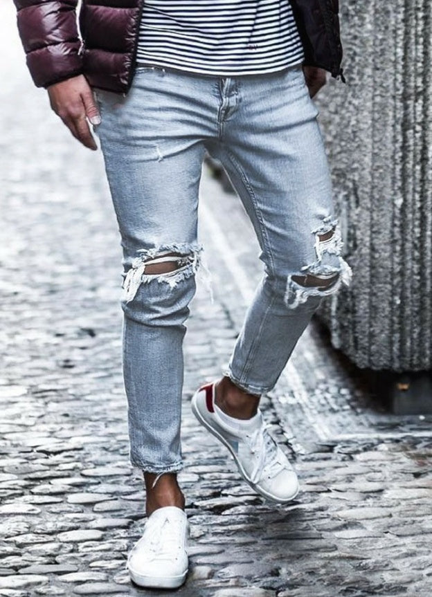 Jeans “Urban Edge” | Vaqueros ajustados con roturas y estilo moderno - Lovelys