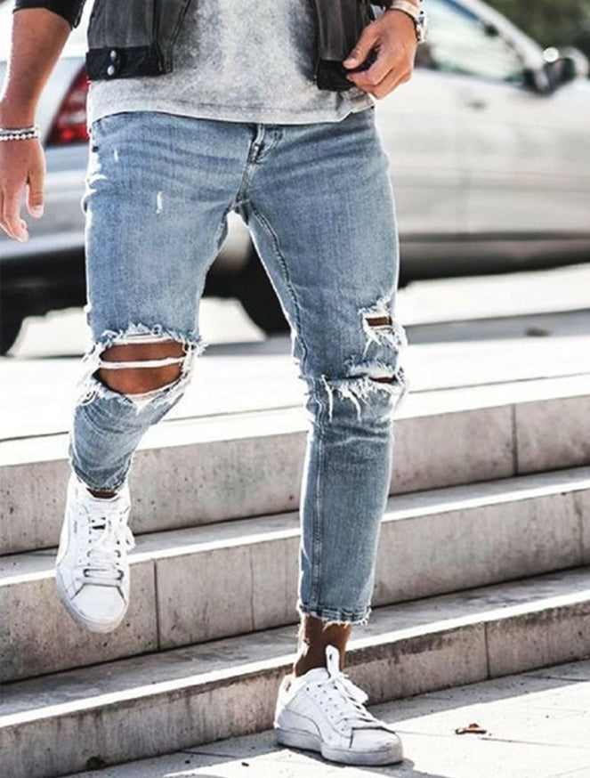 Jeans “Urban Edge” | Vaqueros ajustados con roturas y estilo moderno - Lovelys