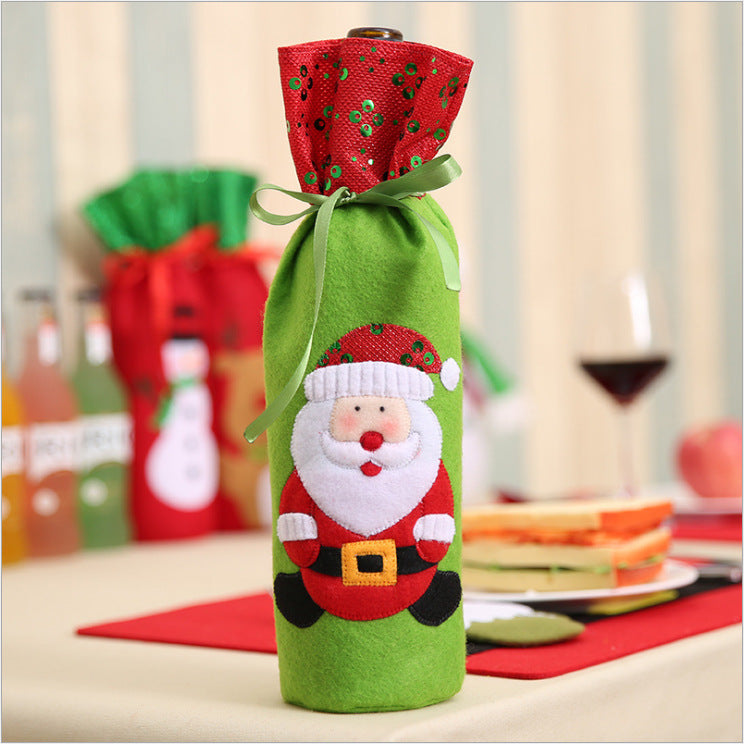 FUNDAS DE BOTELLA NAVIDEÑAS