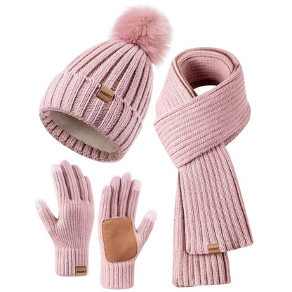Conjunto Winter Cozy – Gorro, Bufanda y Guantes