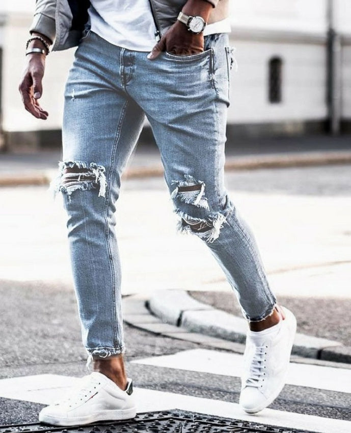 Jeans “Urban Edge” | Vaqueros ajustados con roturas y estilo moderno - Lovelys