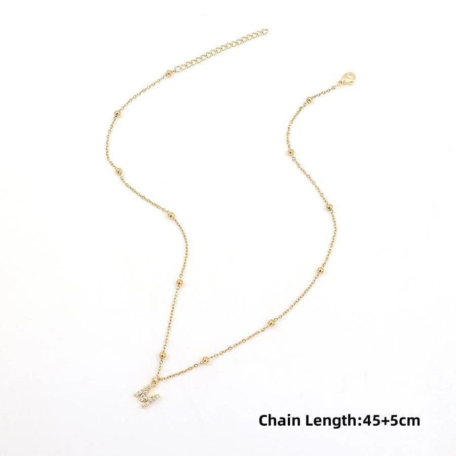 Collar de circonita ligero de 26 letras - Lovelys