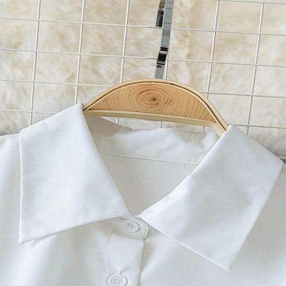 Camisa blanca con cinturón dorado | “Golden Chain” - Lovelys