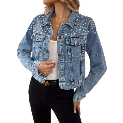 Chaqueta Denim Pearl Glow