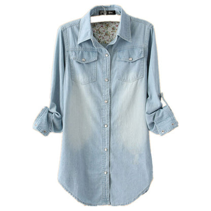 Camisa Denim Long Essential