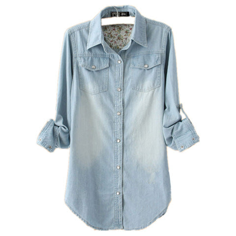 Camisa Denim Long Essential