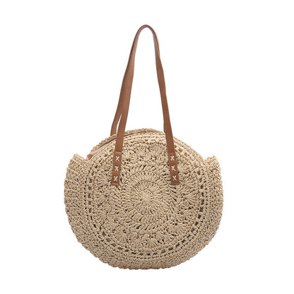 Bolso Redondo Rafia Calada