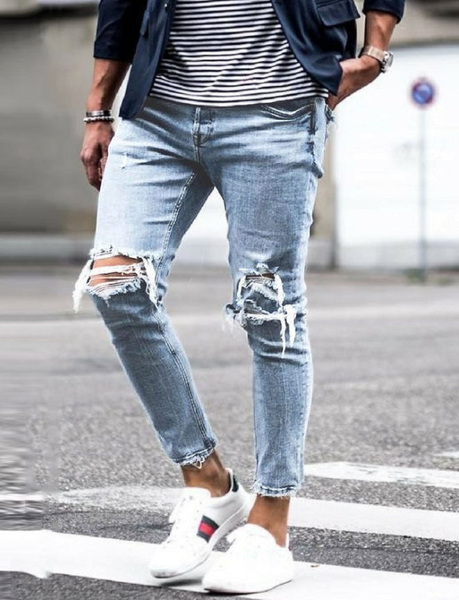 Jeans “Urban Edge” | Vaqueros ajustados con roturas y estilo moderno - Lovelys