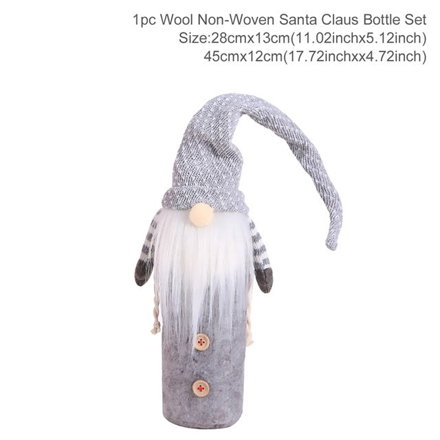 FUNDAS DE BOTELLA NAVIDEÑAS