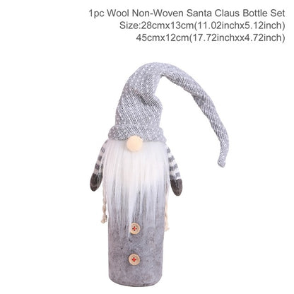 FUNDAS DE BOTELLA NAVIDEÑAS