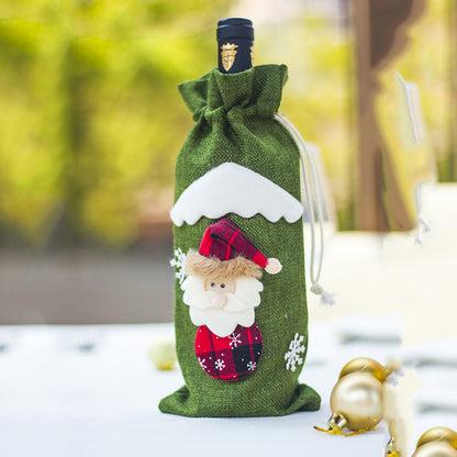 FUNDAS DE BOTELLA NAVIDEÑAS