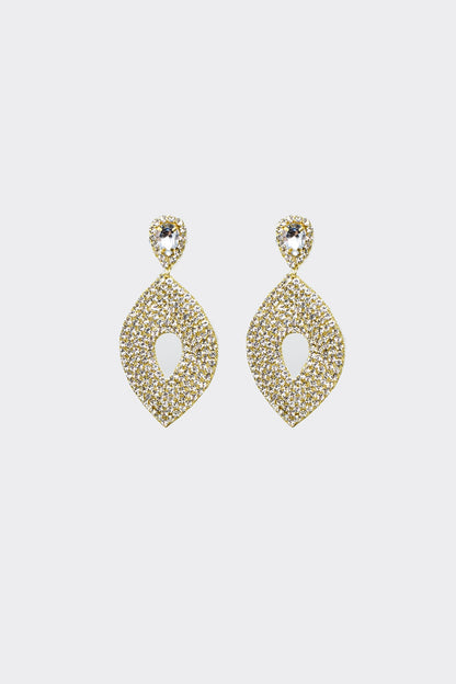 Pendientes Dorados con Strass