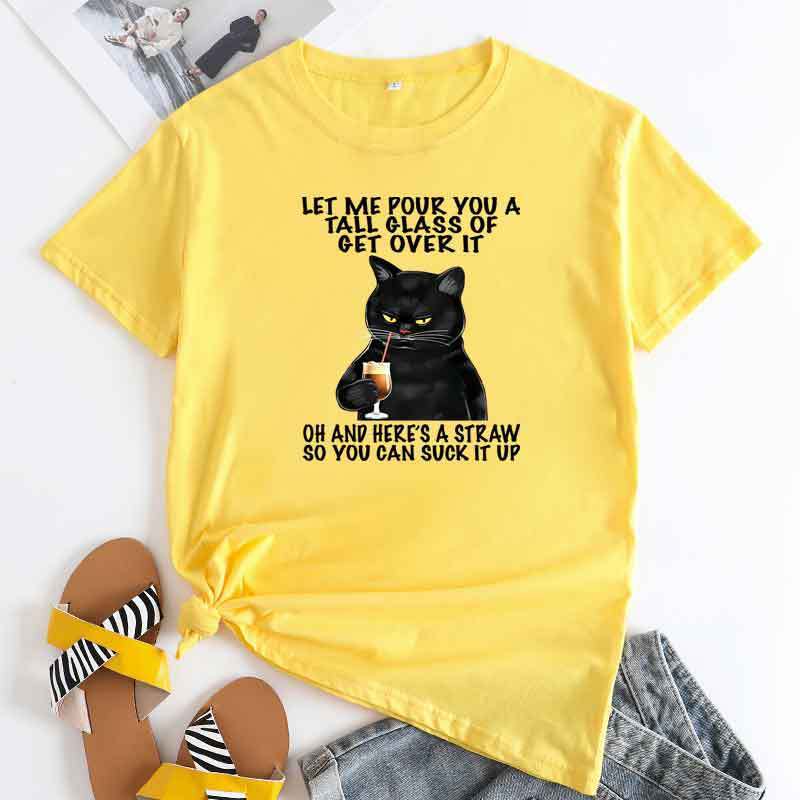 Camiseta estampado gato - Lovelys