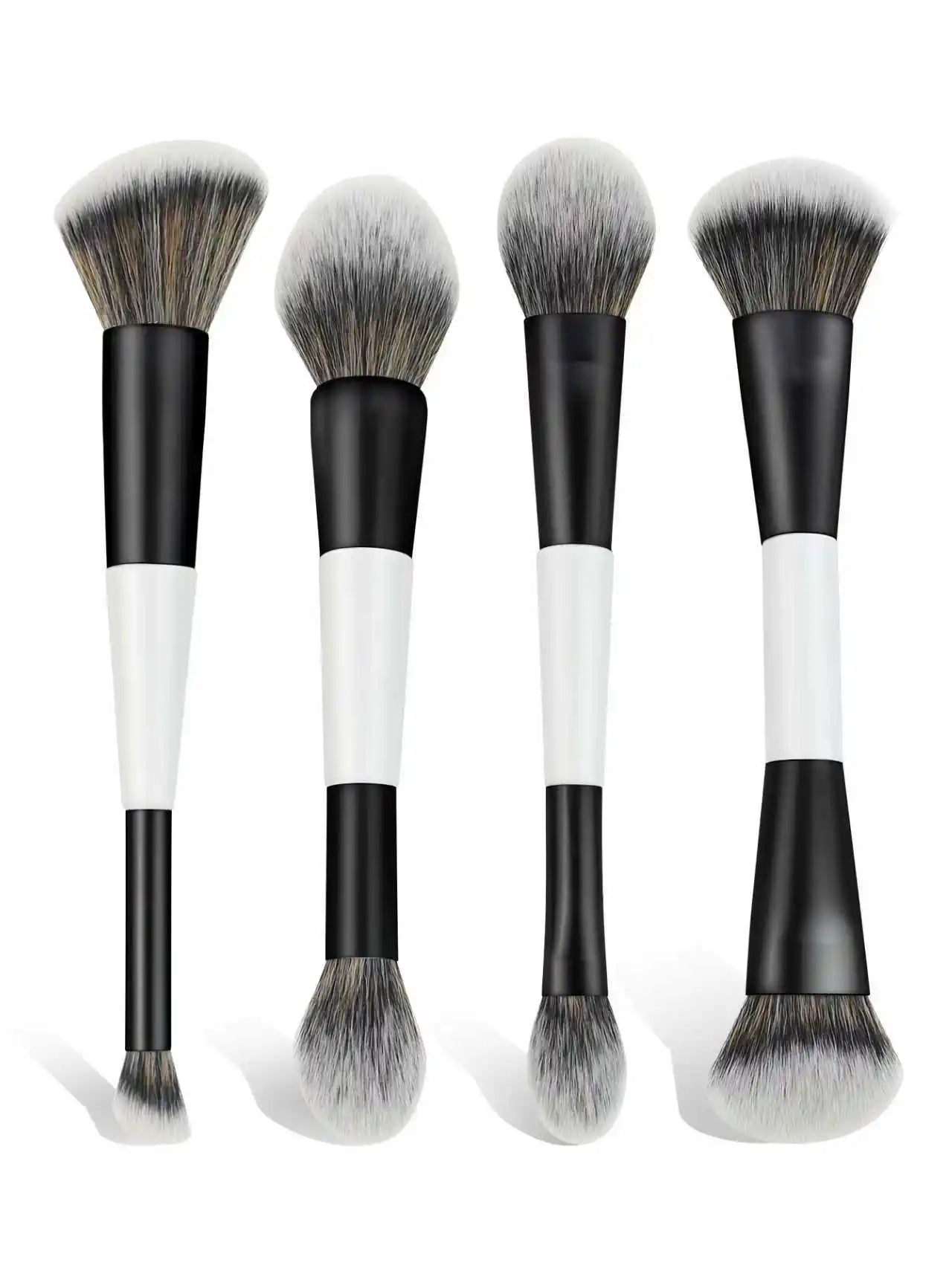 Set de 4 Brochas de Maquillaje Doble Cabezal. - Lovelys