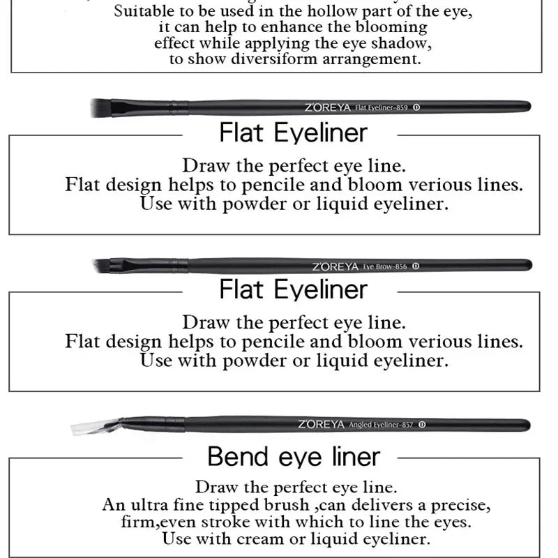 Juego de brochas de maquillaje profesionales de 15 piezas. - Lovelys