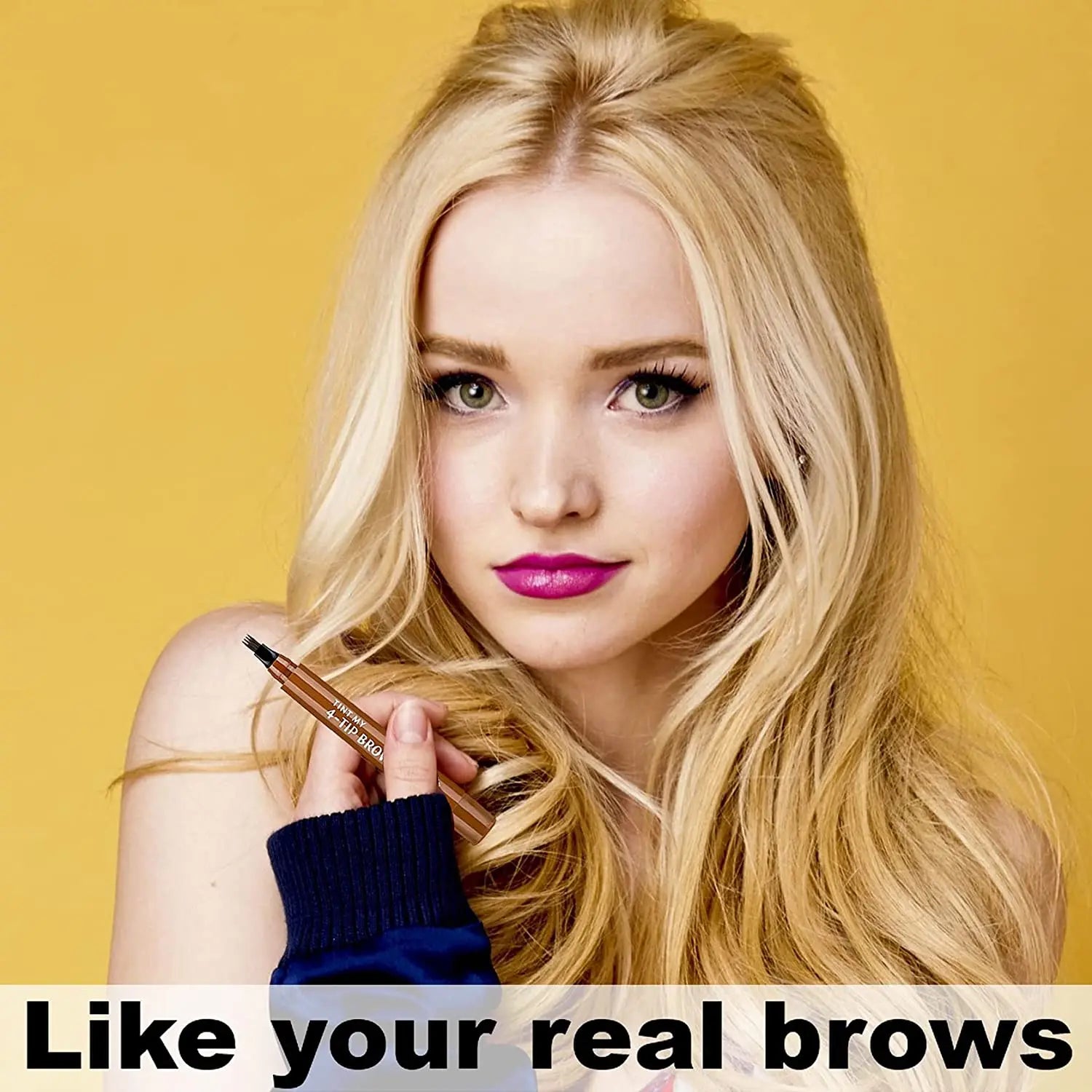 Lápiz de Cejas 4 Puntas · Waterproof de Larga Duración - Lovelys