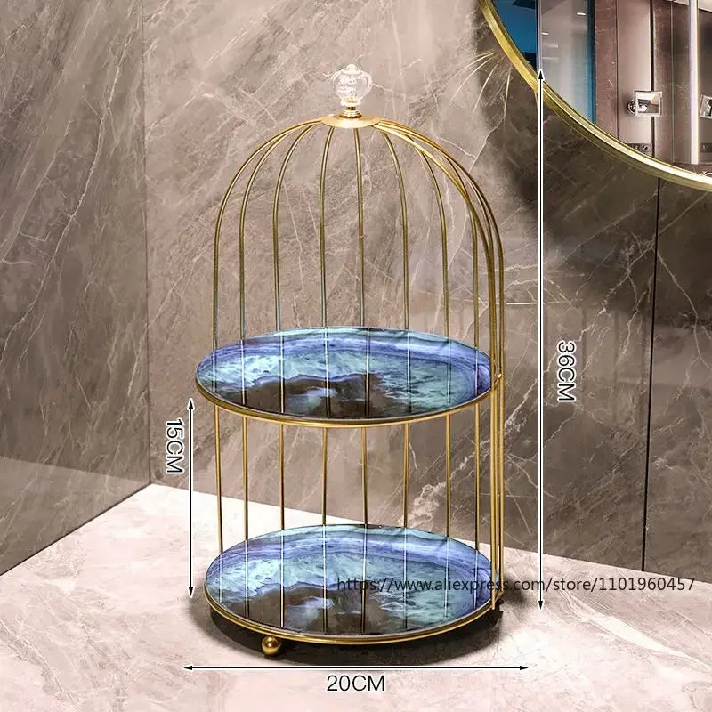 Organizador de maquillaje de metal. - Lovelys