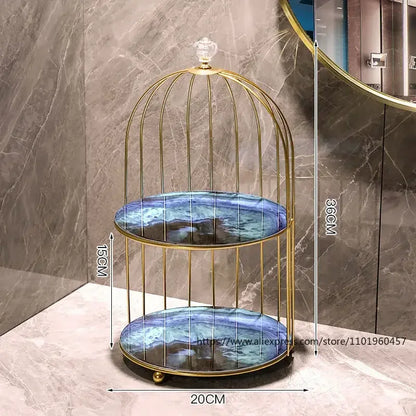 Organizador de maquillaje de metal. - Lovelys