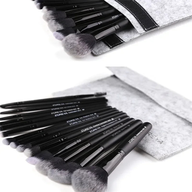 Juego de brochas de maquillaje profesionales de 15 piezas. - Lovelys