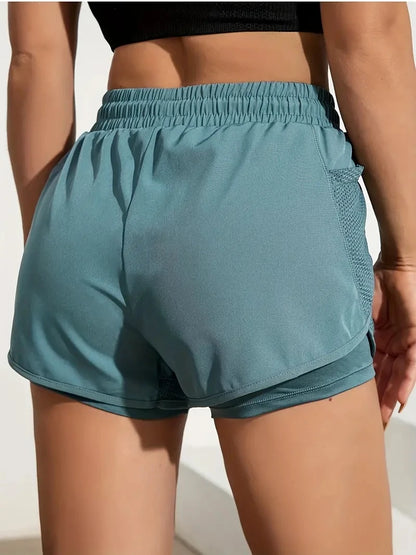 Shorts Deportivos Mujer · Cintura Alta y Tejido Transpirable - Lovelys