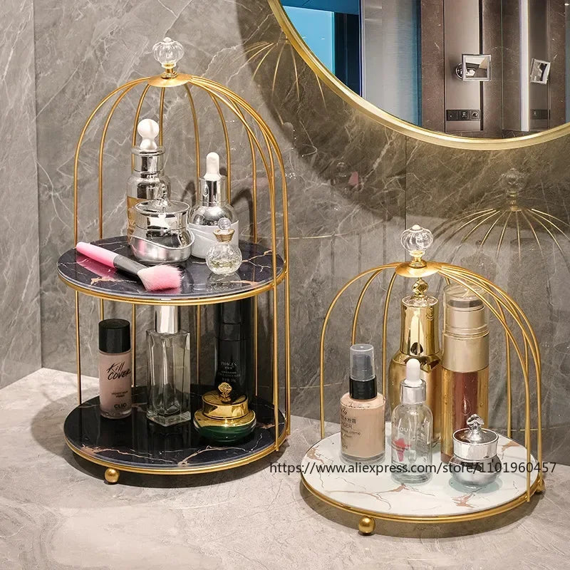 Organizador de maquillaje de metal. - Lovelys