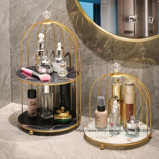 Organizador de maquillaje de metal. - Lovelys