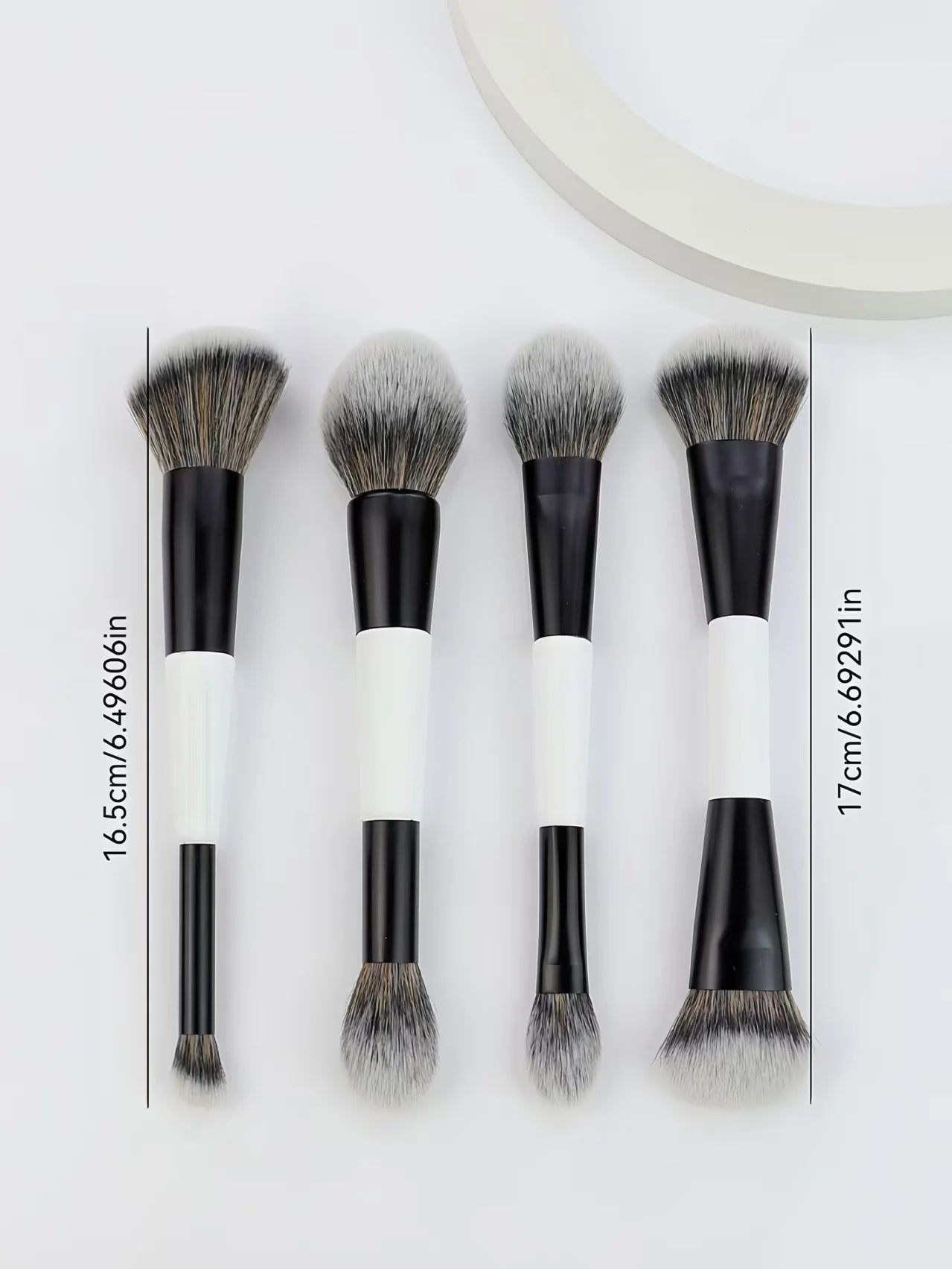 Set de 4 Brochas de Maquillaje Doble Cabezal. - Lovelys
