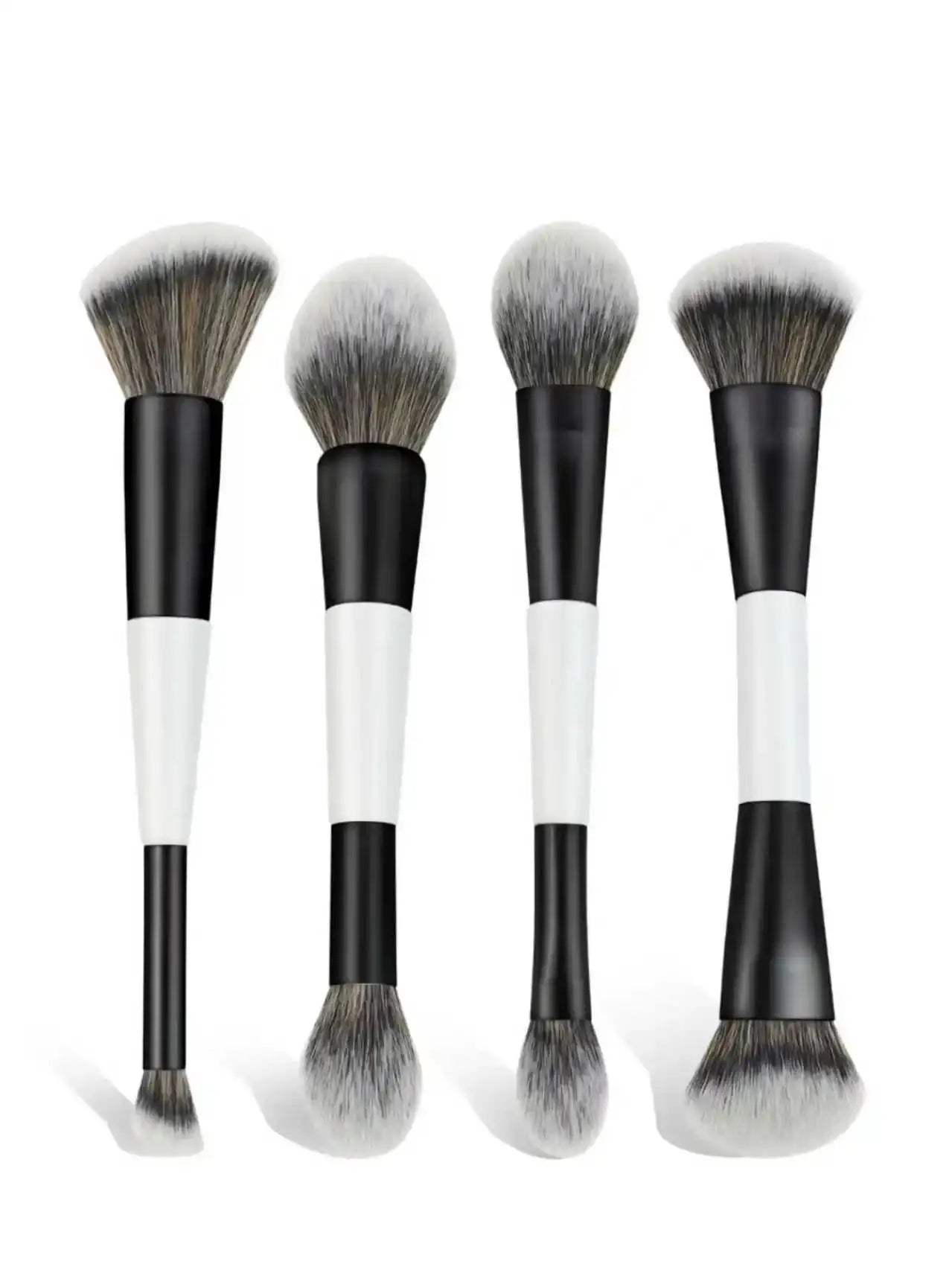 Set de 4 Brochas de Maquillaje Doble Cabezal. - Lovelys