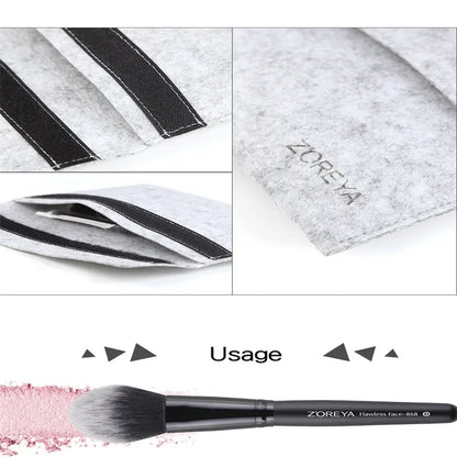 Juego de brochas de maquillaje profesionales de 15 piezas. - Lovelys