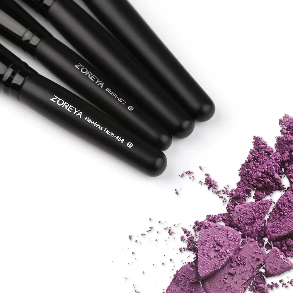 Juego de brochas de maquillaje profesionales de 15 piezas. - Lovelys