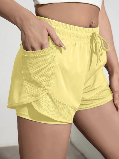Shorts Deportivos Mujer · Cintura Alta y Tejido Transpirable - Lovelys