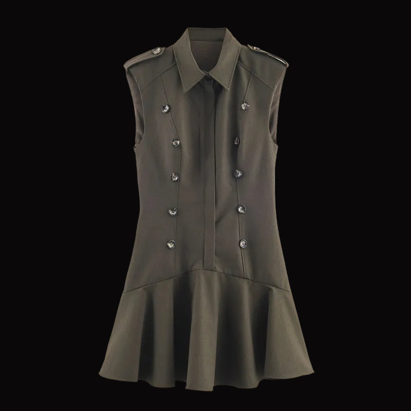 Vestido “Military Chic” con botones - Lovelys