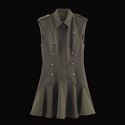 Vestido “Military Chic” con botones - Lovelys