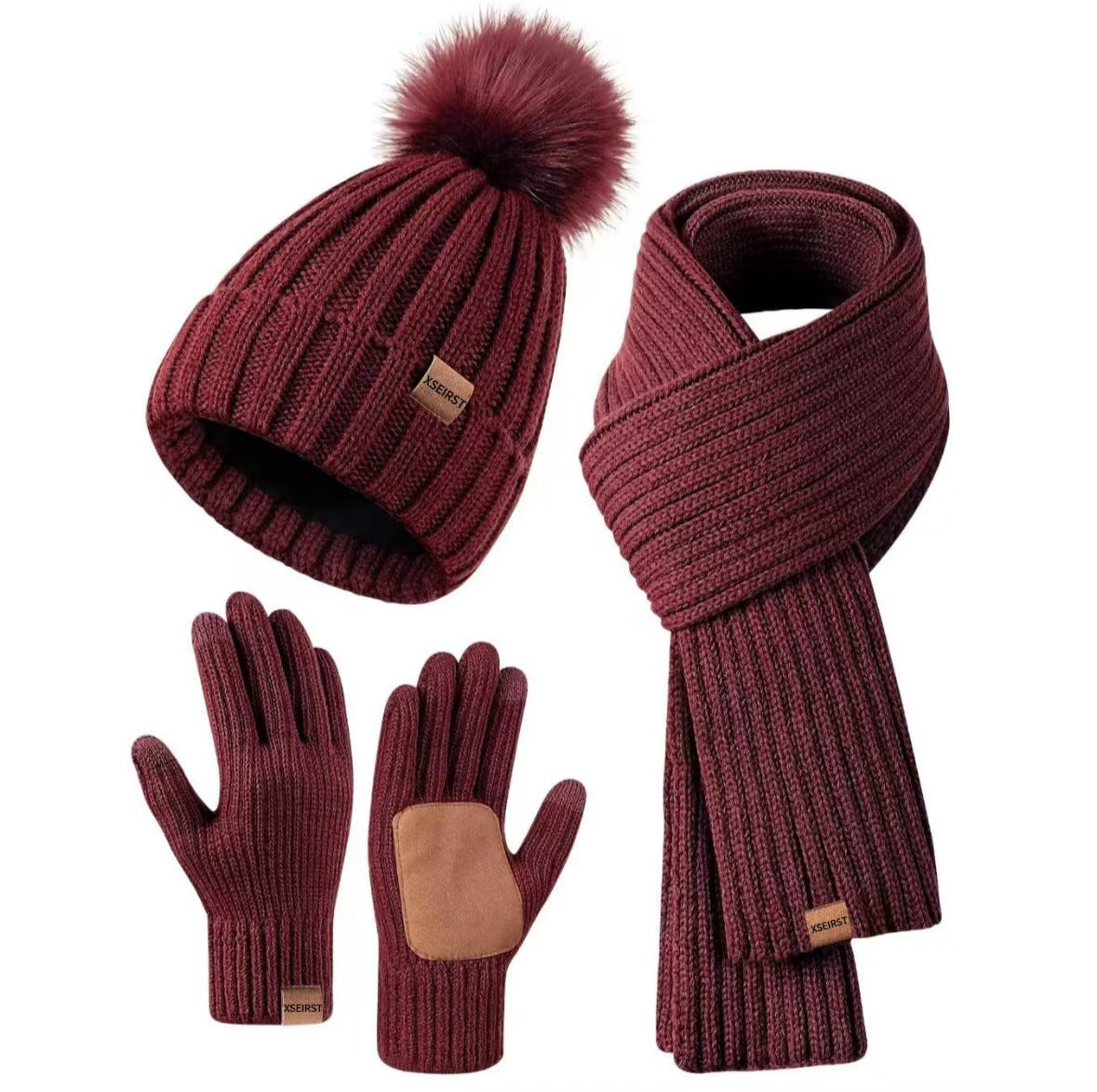 Conjunto Winter Cozy – Gorro, Bufanda y Guantes