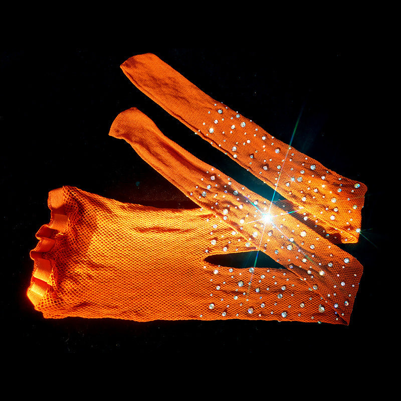 Medias “Crystal Net” con pedrería brillante - Lovelys