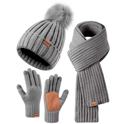 Conjunto Winter Cozy – Gorro, Bufanda y Guantes