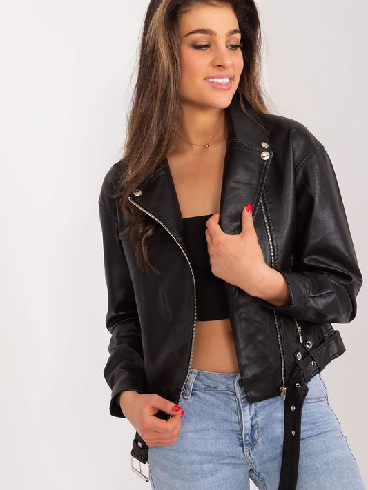Jacket corta de cuero MBM