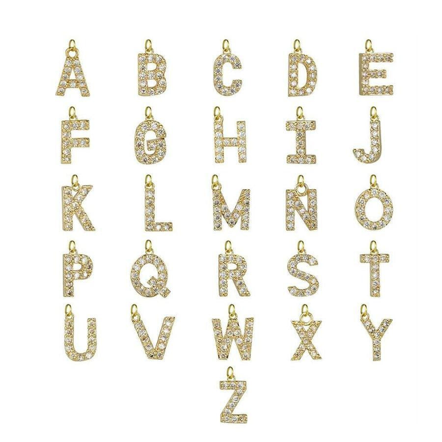 Collar de circonita ligero de 26 letras - Lovelys