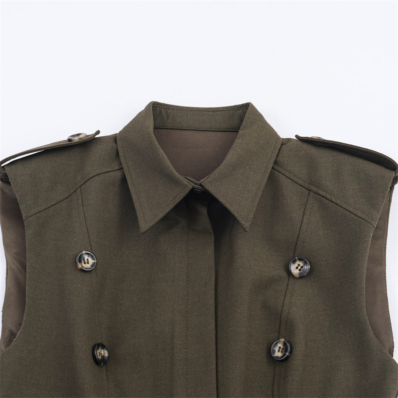 Vestido “Military Chic” con botones - Lovelys